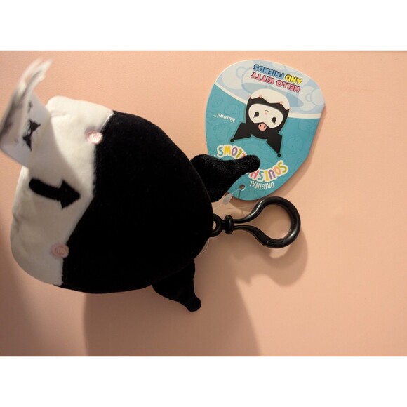Squishmallows Sanrio 3.5-Inch Kuromi Official Jazwares Plush Bag Clip - Picture 4 of 4